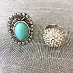 2 fashion jewelry rings